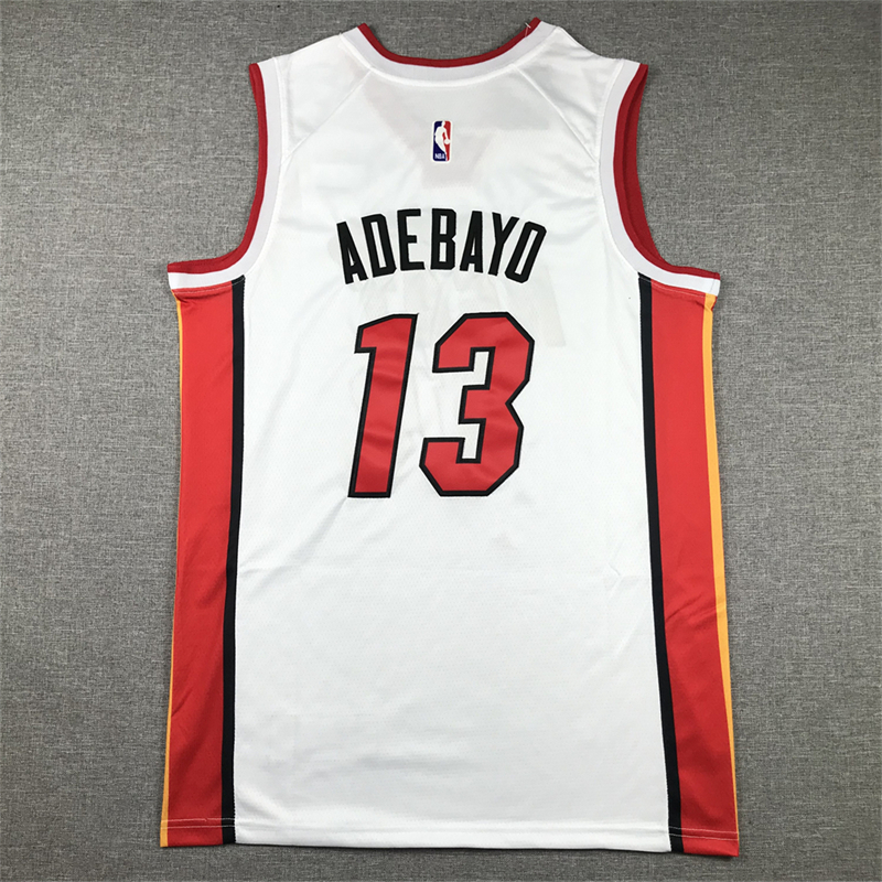 Men's Miami Heat Bam Adebayo #13 White 2022/23 Swingman Jersey - Association Edition