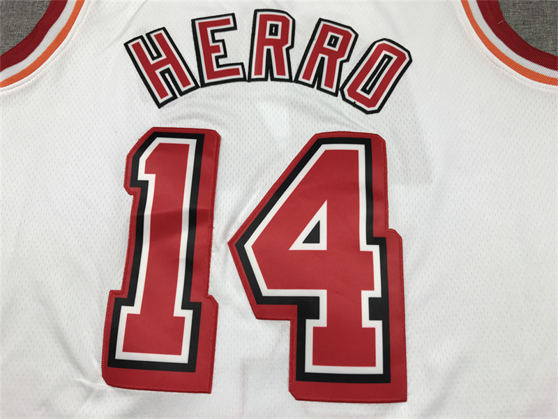 Men's Miami Heat Tyler Herro #14 White 2022/23 Swingman Jersey - Classic Edition
