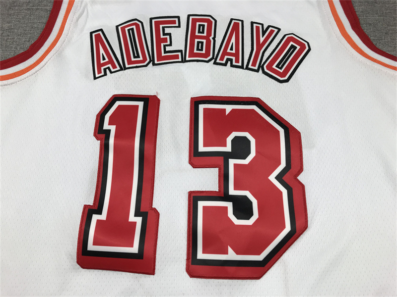 Men's Miami Heat Bam Adebayo #13 White 2022/23 Swingman Jersey - Classic Edition