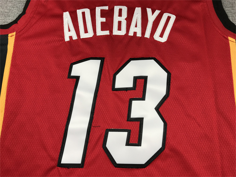Men's Miami Heat Bam Adebayo #13 Red 2022/23 Swingman Jersey - Statement Edition