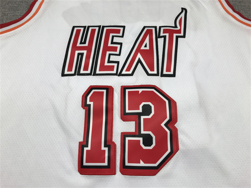 Men's Miami Heat Bam Adebayo #13 White 2022/23 Swingman Jersey - Classic Edition