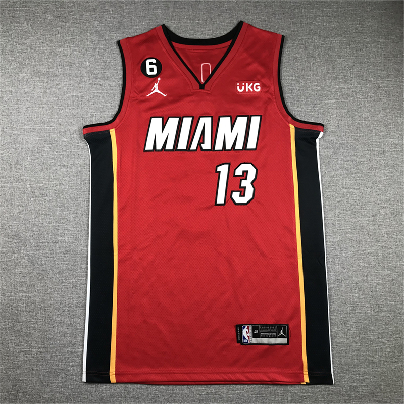 Men's Miami Heat Bam Adebayo #13 Red 2022/23 Swingman Jersey - Statement Edition