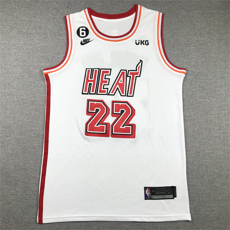 Men's Miami Heat Jimmy Butler #22 White 2022/23 Swingman Jersey - Classic Edition