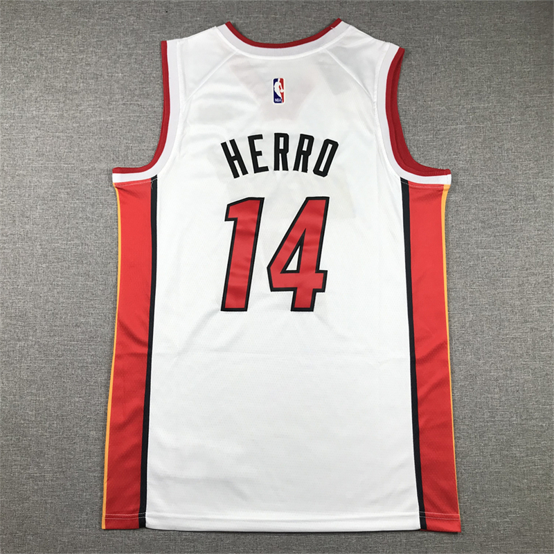 Men's Miami Heat Tyler Herro #14 White 2022/23 Swingman Jersey - Association Edition
