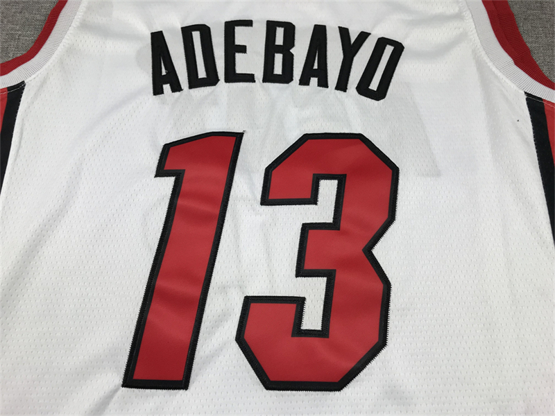 Men's Miami Heat Bam Adebayo #13 White 2022/23 Swingman Jersey - Association Edition