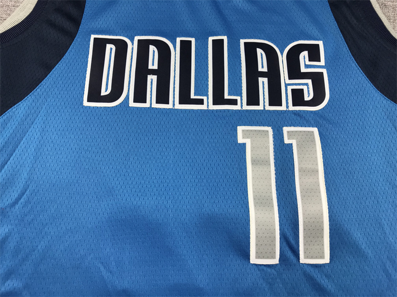 Men's Dallas Mavericks Kyrie Irving #11 Royal Fast Break Replica Jersey - Icon Edition