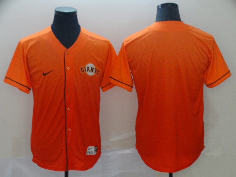 Men's San Francisco Giants Orange Blank Replica Jersey