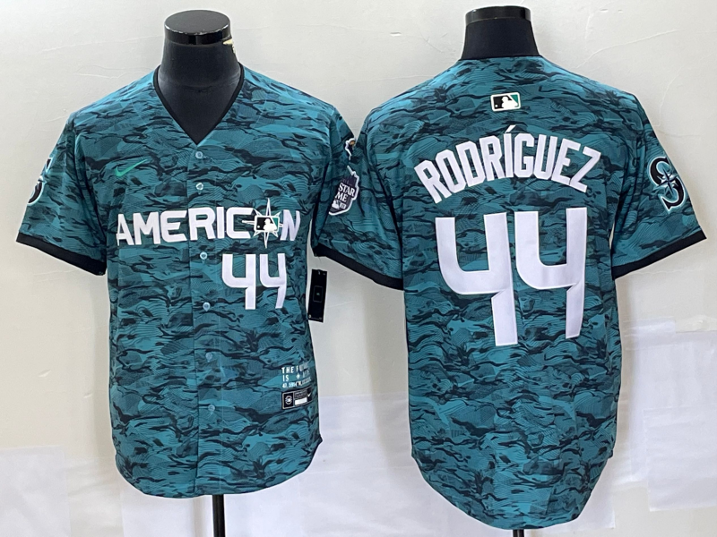 Men's American League Julio Rodriguez #44 Teal 2023 MLB All-Star Game Limited Jersey
