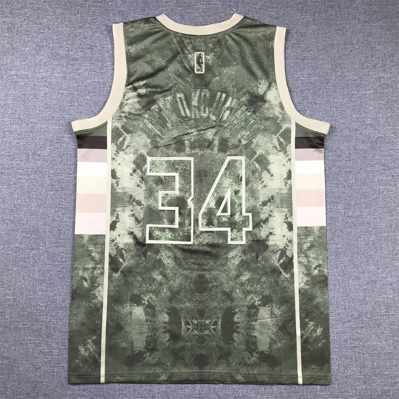Men's Milwaukee Bucks Giannis Antetokounmpo #34 Brown Select Series Swingman Jersey
