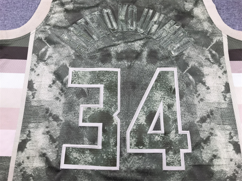 Men's Milwaukee Bucks Giannis Antetokounmpo #34 Brown Select Series Swingman Jersey