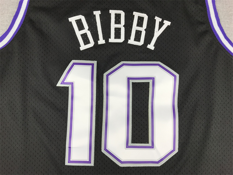 Men's Sacramento Kings Domantas Sabonis #10 Black Hardwood Classics Swingman Jersey