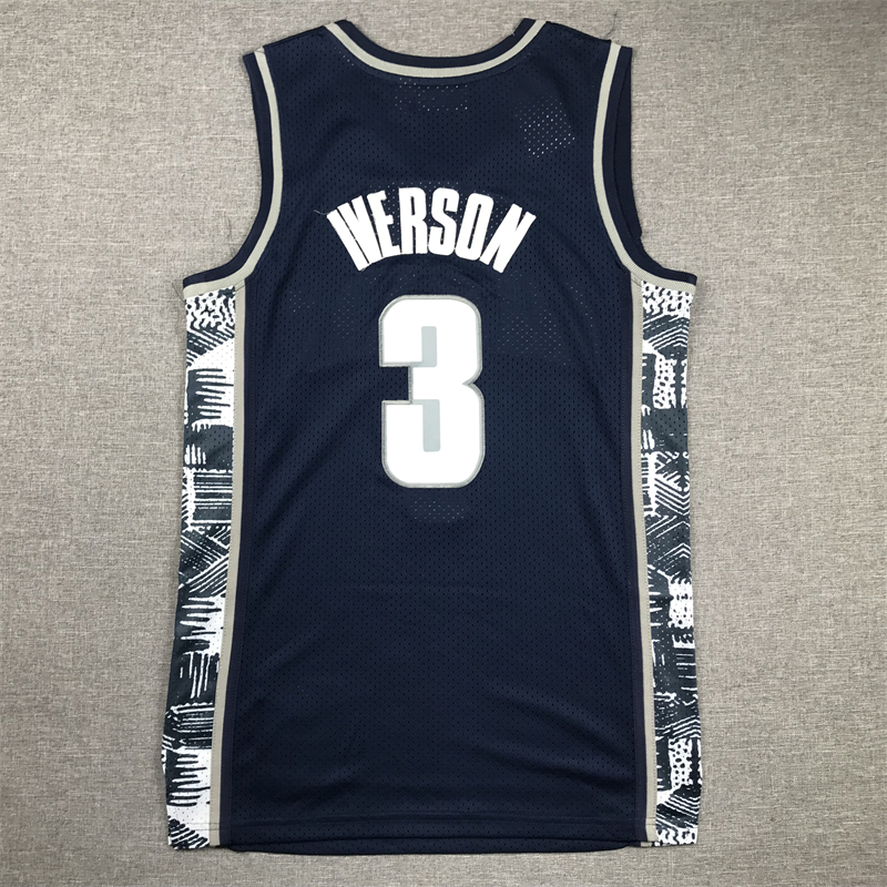 Men's Georgetown Hoyas Allen Iverson #3 NCAA Basketball Jersey