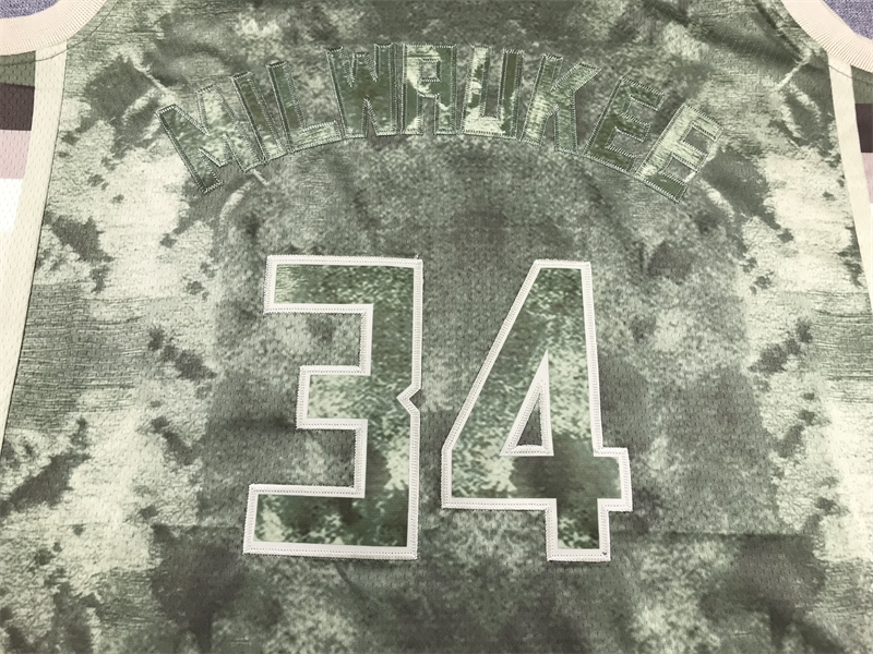 Men's Milwaukee Bucks Giannis Antetokounmpo #34 Brown Select Series Swingman Jersey