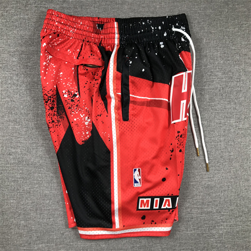 Men's Miami Heat Red Swingman Pocket Shorts