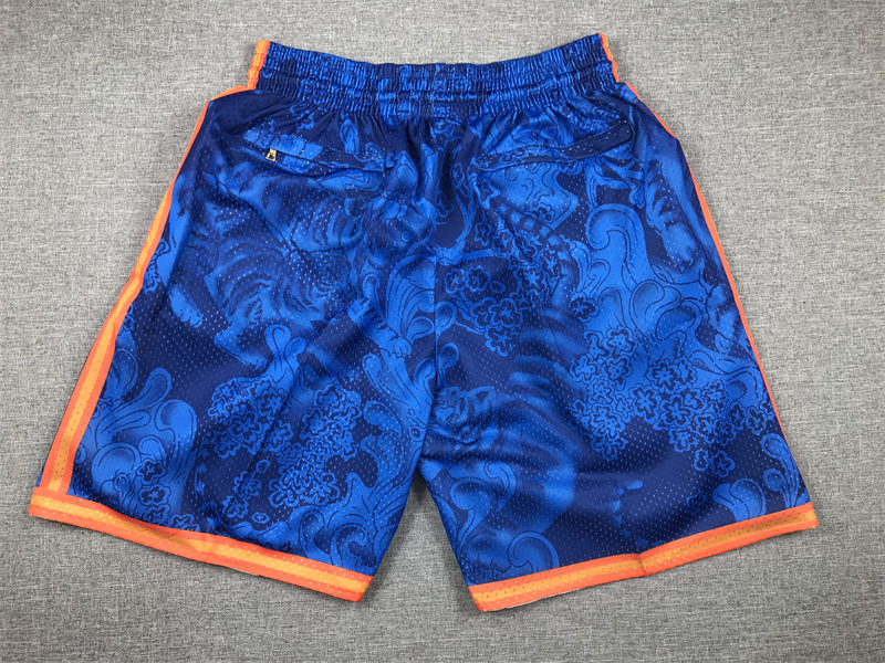 Men's New York Knicks Blue Year of the Tiger Edition Pocket Shorts