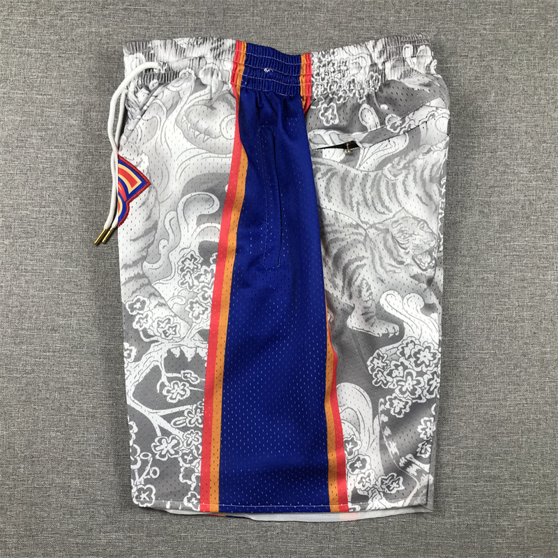 Men's Philadelphia 76ers Gray Year of the Tiger Edition Pocket Shorts
