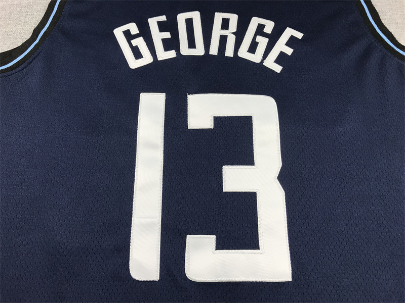Men's LA Clippers Paul George #13 Navy 2023/24 Swingman Jersey - City Edition