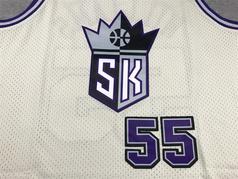 Men's Sacramento Kings Jason Williams #55 Cream Hardwood Classics Swingman Jersey