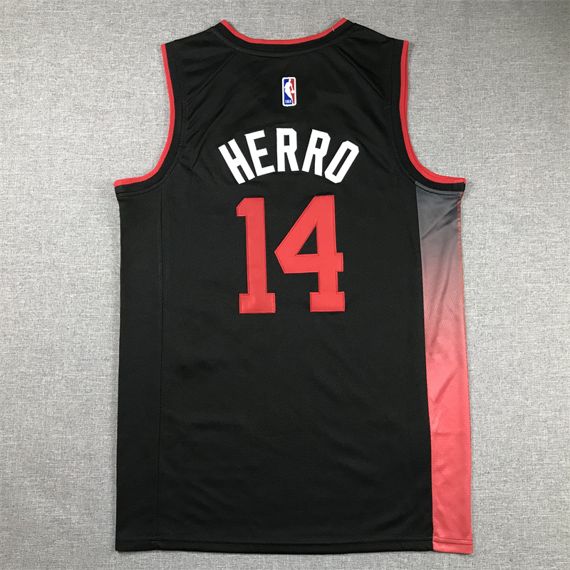 Men's Miami Heat Tyler Herro #14 Black 2023/24 Swingman Jersey - City Edition