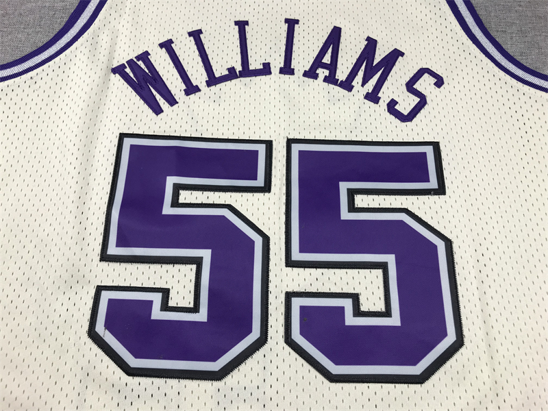 Men's Sacramento Kings Jason Williams #55 Cream Hardwood Classics Swingman Jersey