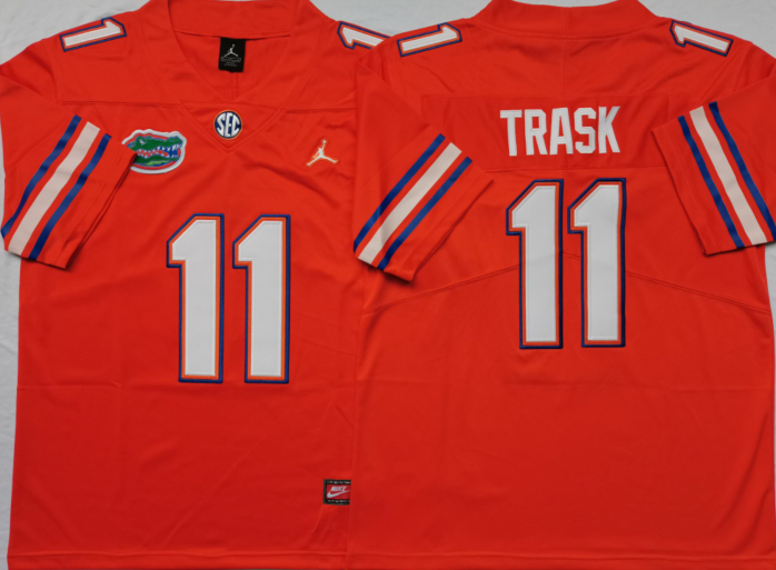 Men's Florida Gators Kyle Trask #11 Orange Player Game Jersey