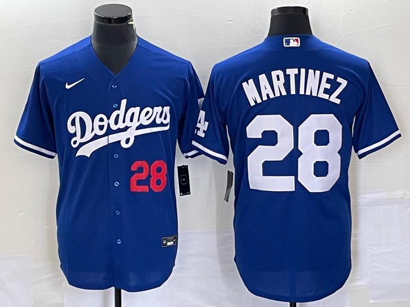 Men's Los Angeles Dodgers J.D. Martinez #28 Blue Replica Player Jersey
