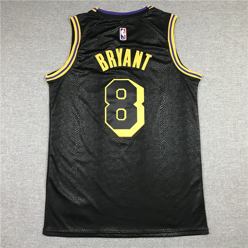 Men's Los Angeles Lakers Kobe Bryant #8 Black Swingman Player Jersey