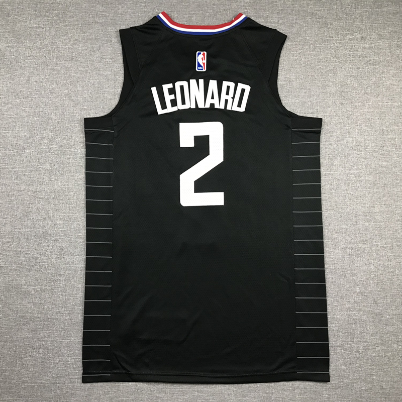 Men's LA Clippers Kawhi Leonard #2 Black 2022/23 Statement Edition Swingman Jersey