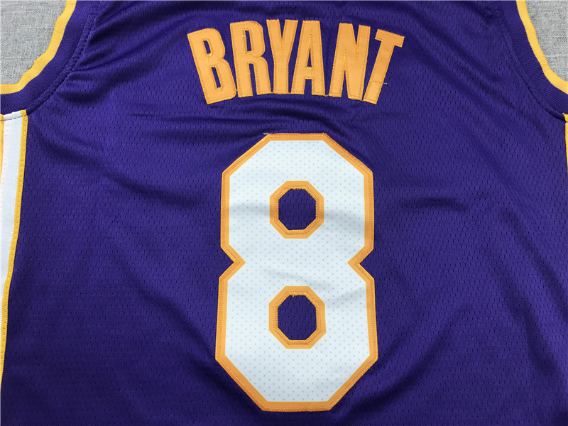 Men's Los Angeles Lakers Kobe Bryant Purple #8 Swingman Player Jersey