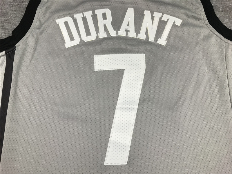 Men's Brooklyn Nets Kevin Durant Gray 2019 Fast Break Player Movement Jersey