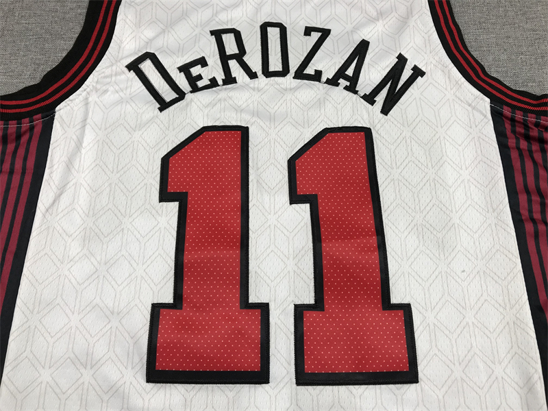 Men's Chicago Bulls DeMar DeRozan #11 White 2022/23 Swingman Jersey - City Edition