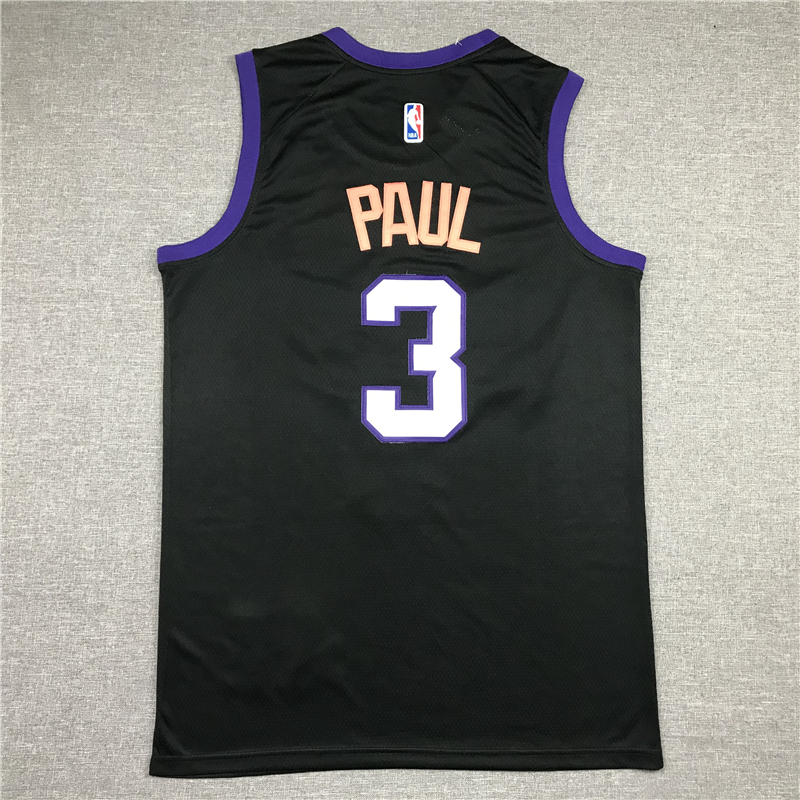 Men's Phoenix Suns Chris Paul #3 Black 2020/21 Swingman Jersey