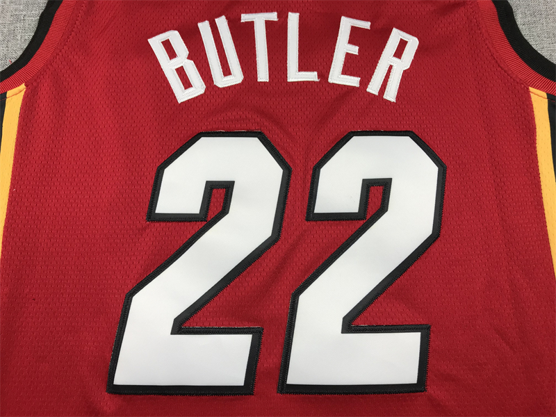 Men's Miami Heat Jimmy Butler #22 NBA Red Swingman Jersey