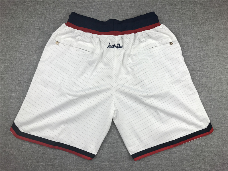 Men's Washington Wizards White Basketball Shorts
