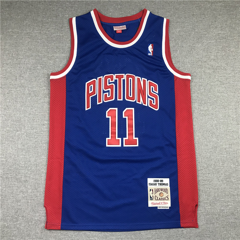 Men's Detroit Pistons Isiah Thomas 1988-89 Hardwood Classics Swingman Jersey