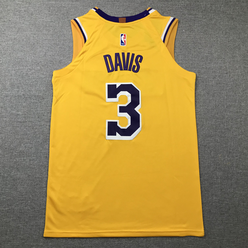 Men's Los Angeles Lakers Anthony Davis #3 Gold 2022/23 Swingman Jersey - Icon Edition