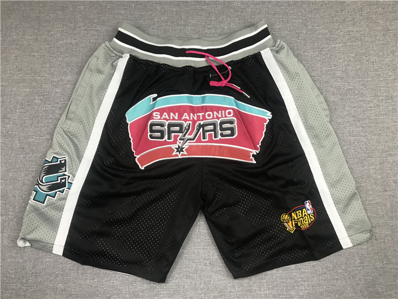 Men's San Antonio Spurs Black Basketball Shorts