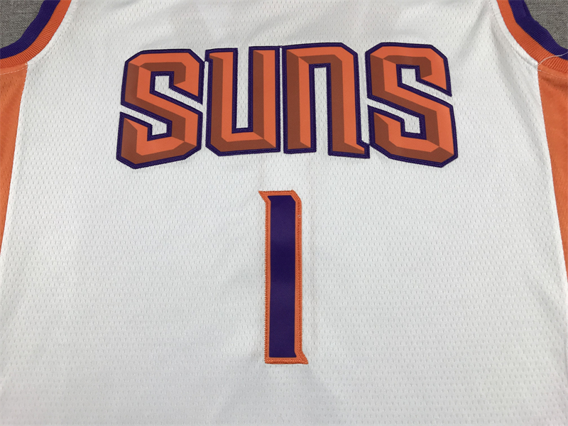 Men's Phoenix Suns Devin Booker #1 White 2022/23 Swingman Jersey - Association Edition