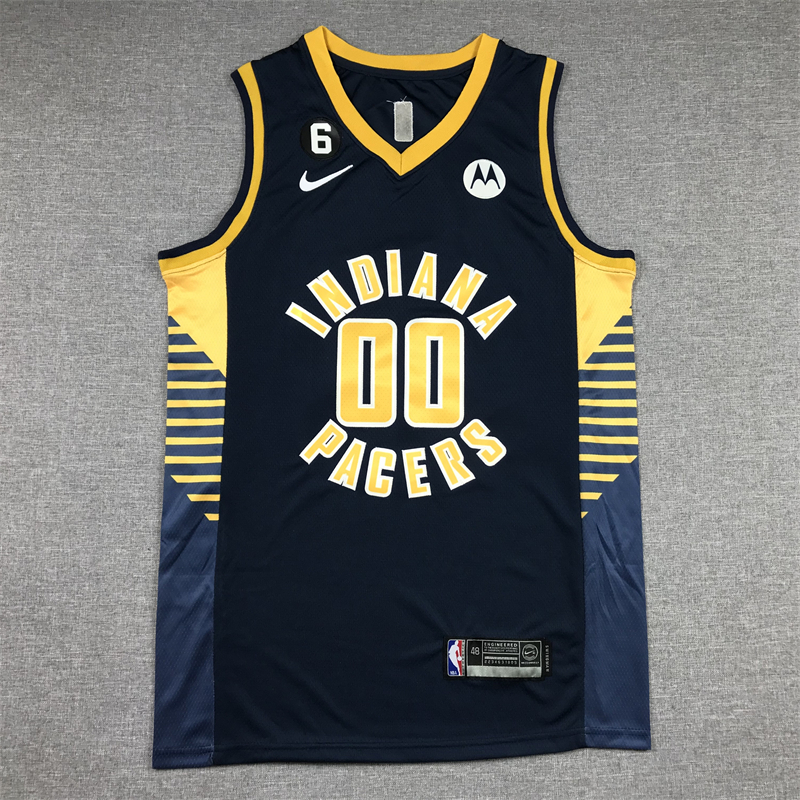 Men's Indiana Pacers Bennedict Mathurin #00 Navy Fast Break Replica Jersey - Icon Edition