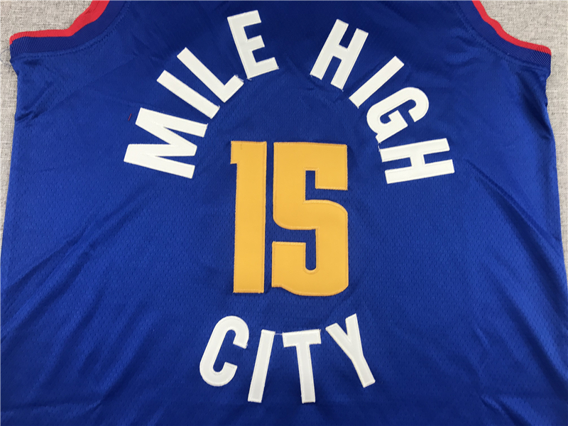 Men's Denver Nuggets Nikola Jokic #15 NBA Player Jersey - Retro Blue