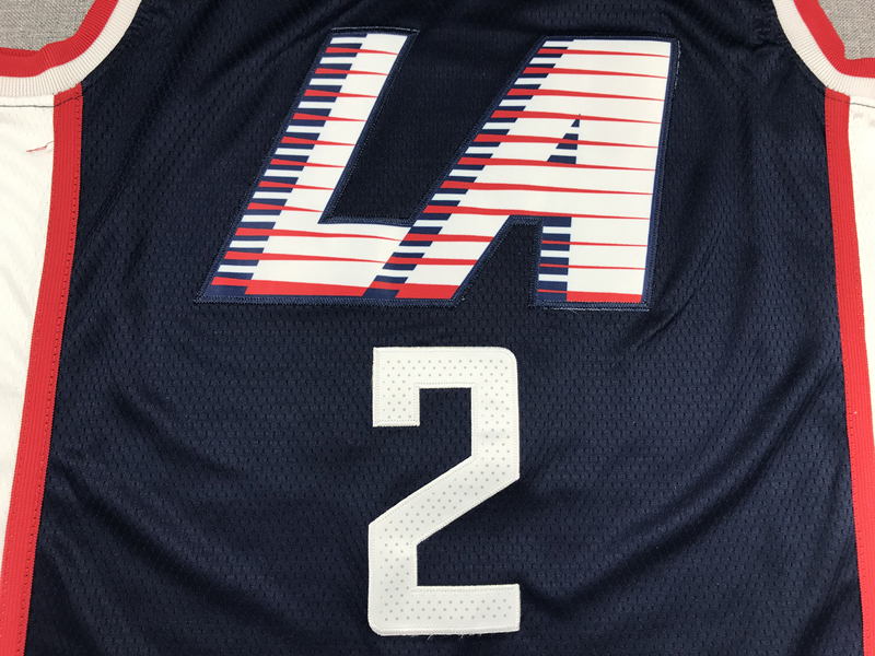 Men's LA Clippers #2 Kawhi Leonard  Swingman Jersey Retro