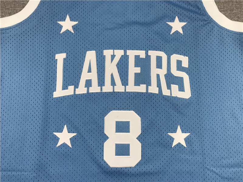 Men's Los Angeles Lakers Kobe Bryant Light Blue 2004-2005 #8 Authentic Jersey