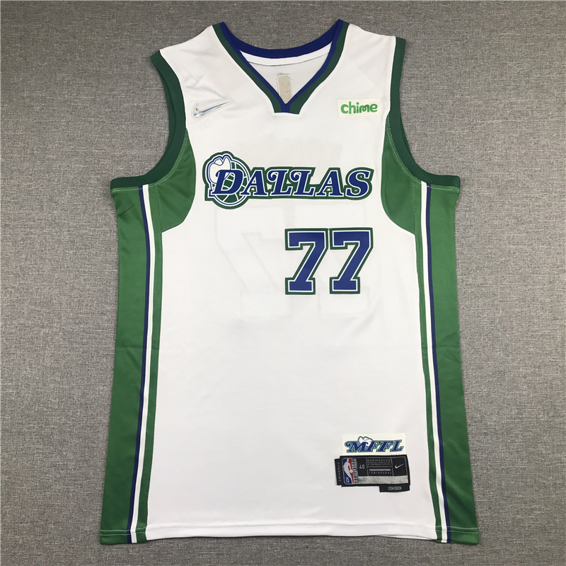 Men's Dallas Mavericks Luka Doncic White 2021/22 Swingman Jersey - City Edition