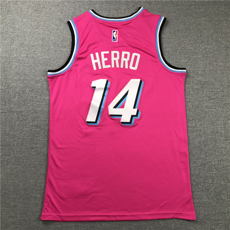 Men's Miami Heat Tyler Herro #14 Pink 2020/21 Swingman Jersey