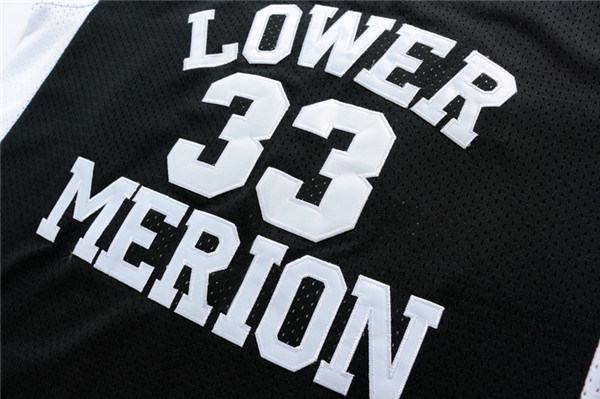 Men's Los Angeles Lakers Kobe Bryant #33 Lower Merion High School Jersey Black