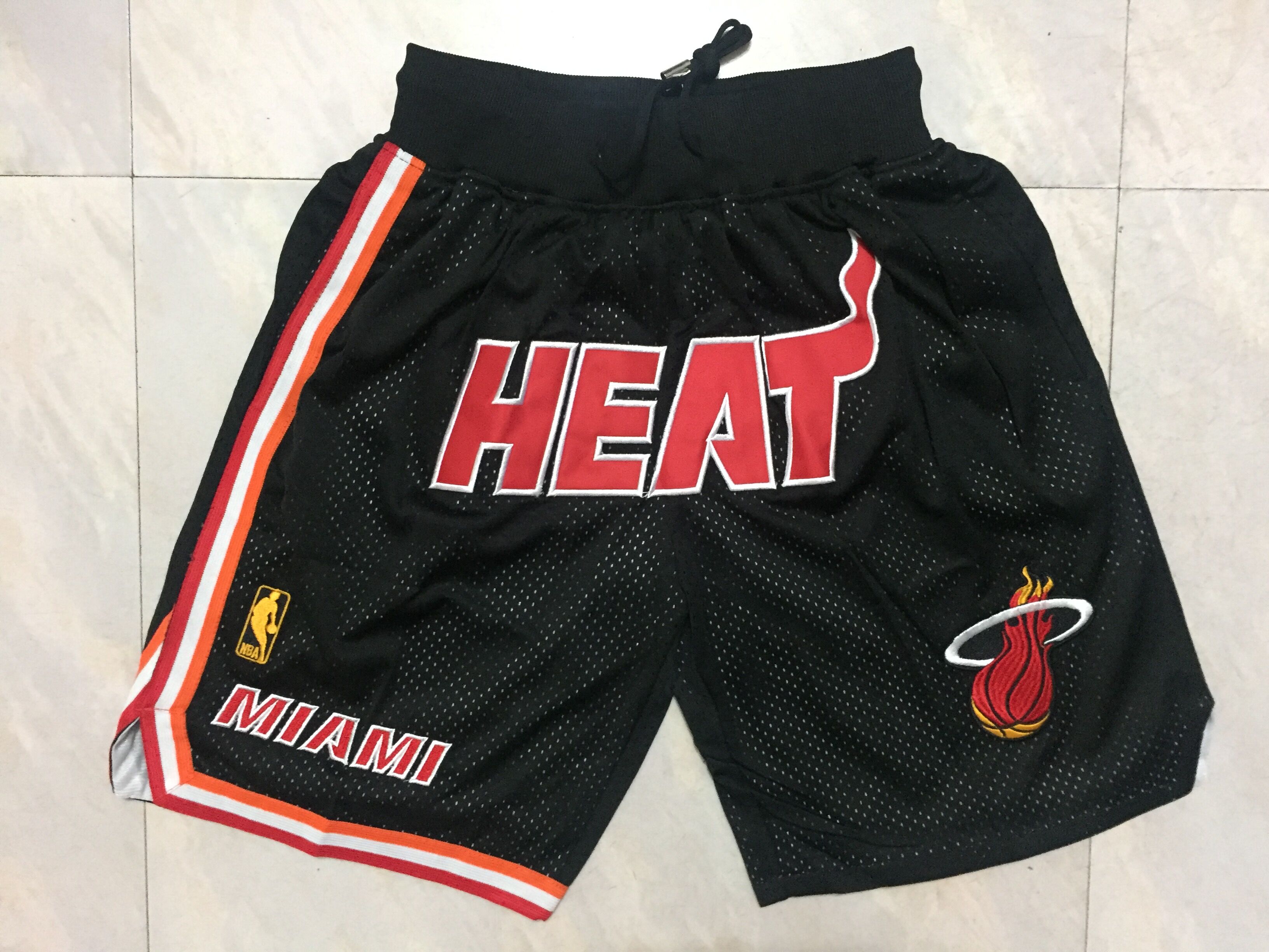 Men's Miami Heat Black Basketball Shorts