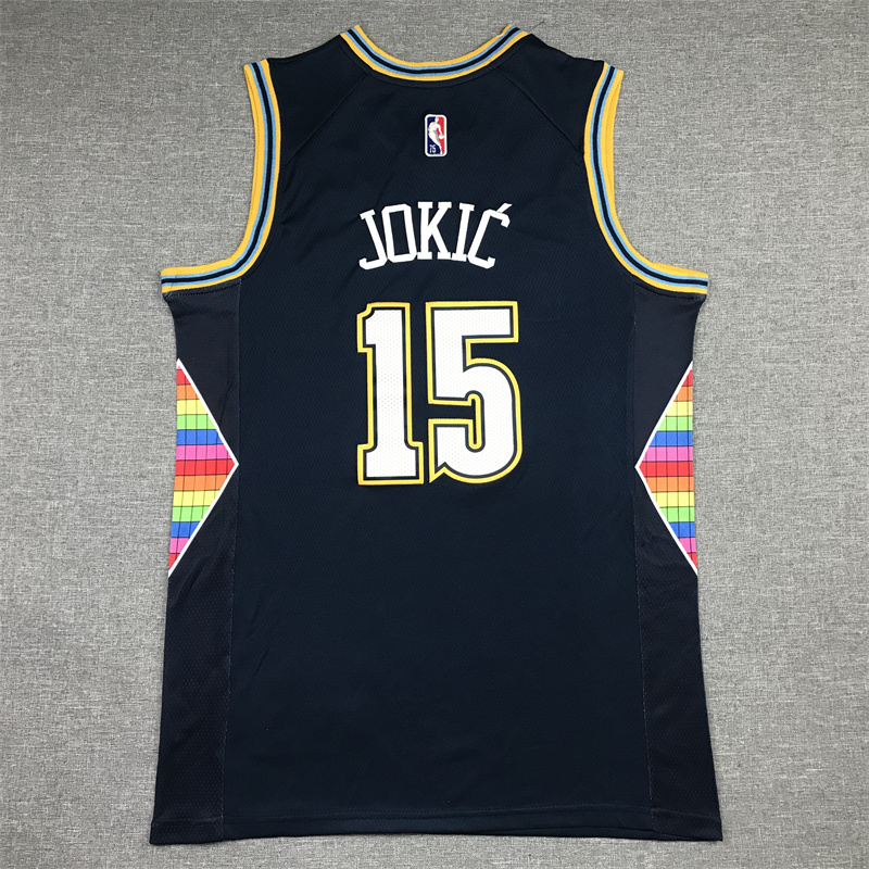 Men's Denver Nuggets Nikola Jokic Navy 2021/22 Swingman Jersey - City Edition