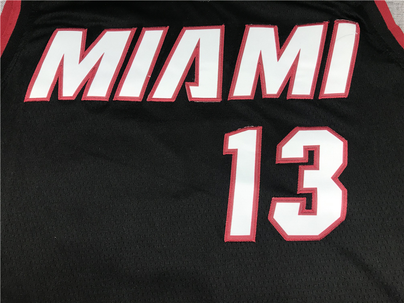 Men's Miami Heat Bam Adebayo #13 Black 2022/23 Fast Break Replica Jersey - Icon Edition