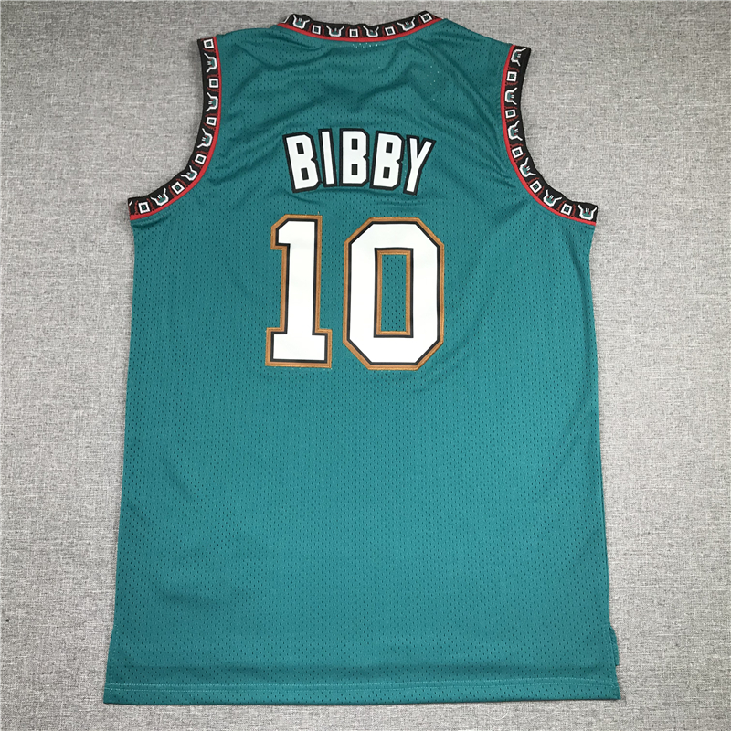 Men's Memphis Grizzlies Mike Bibby #10 Green Classics Swingman Jersey