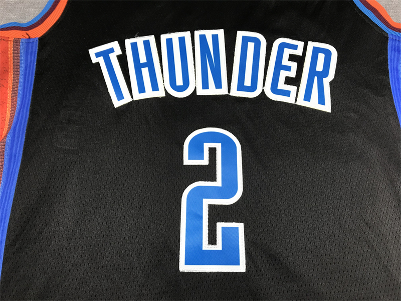 Men's Oklahoma City Thunder Shai Gilgeous-Alexander #2 Anthracite 2022/23 Fastbreak Jersey - City Edition